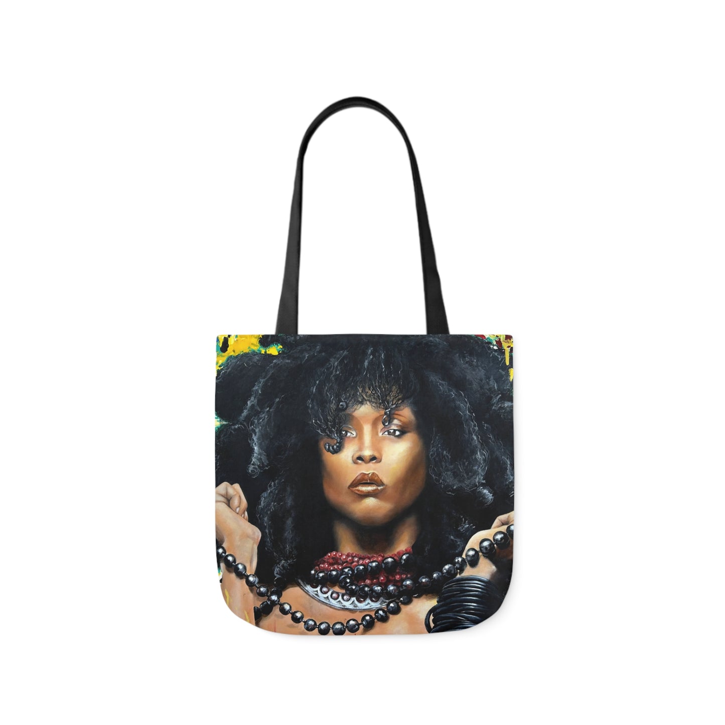 Erykah Badu painted by Lola Buckwald/ OG Tote Bag with 5-Color Straps