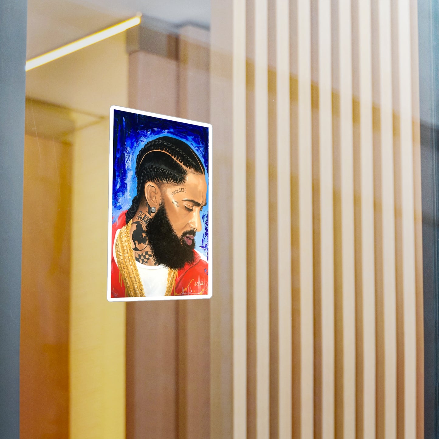 Original Painting of Nipsey Hussle by Lola Buckwald