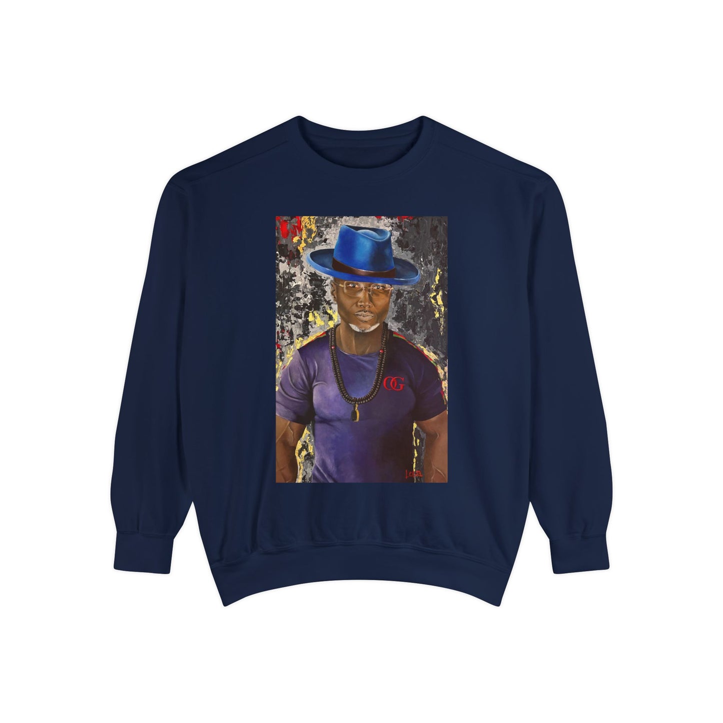 OG painted portrait by Lola Buckwald OG Sweatshirt