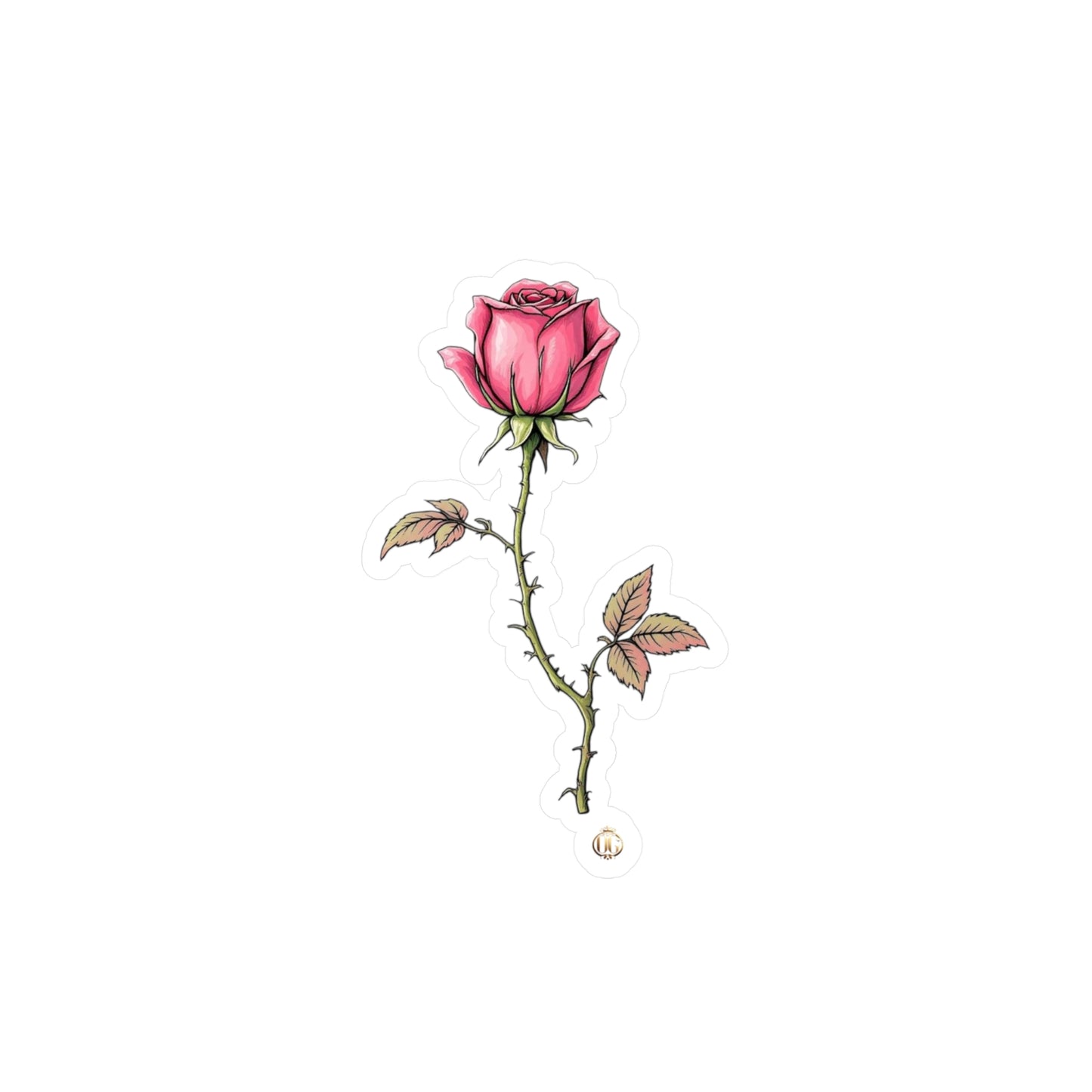 He loves me, he loves me not OG Rose Kiss-Cut Vinyl sticker