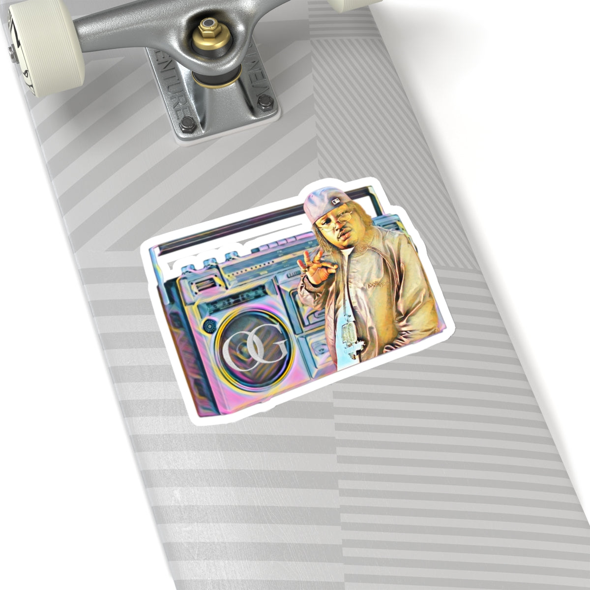 E 40’s Boom Box Kiss-Cut Stickers