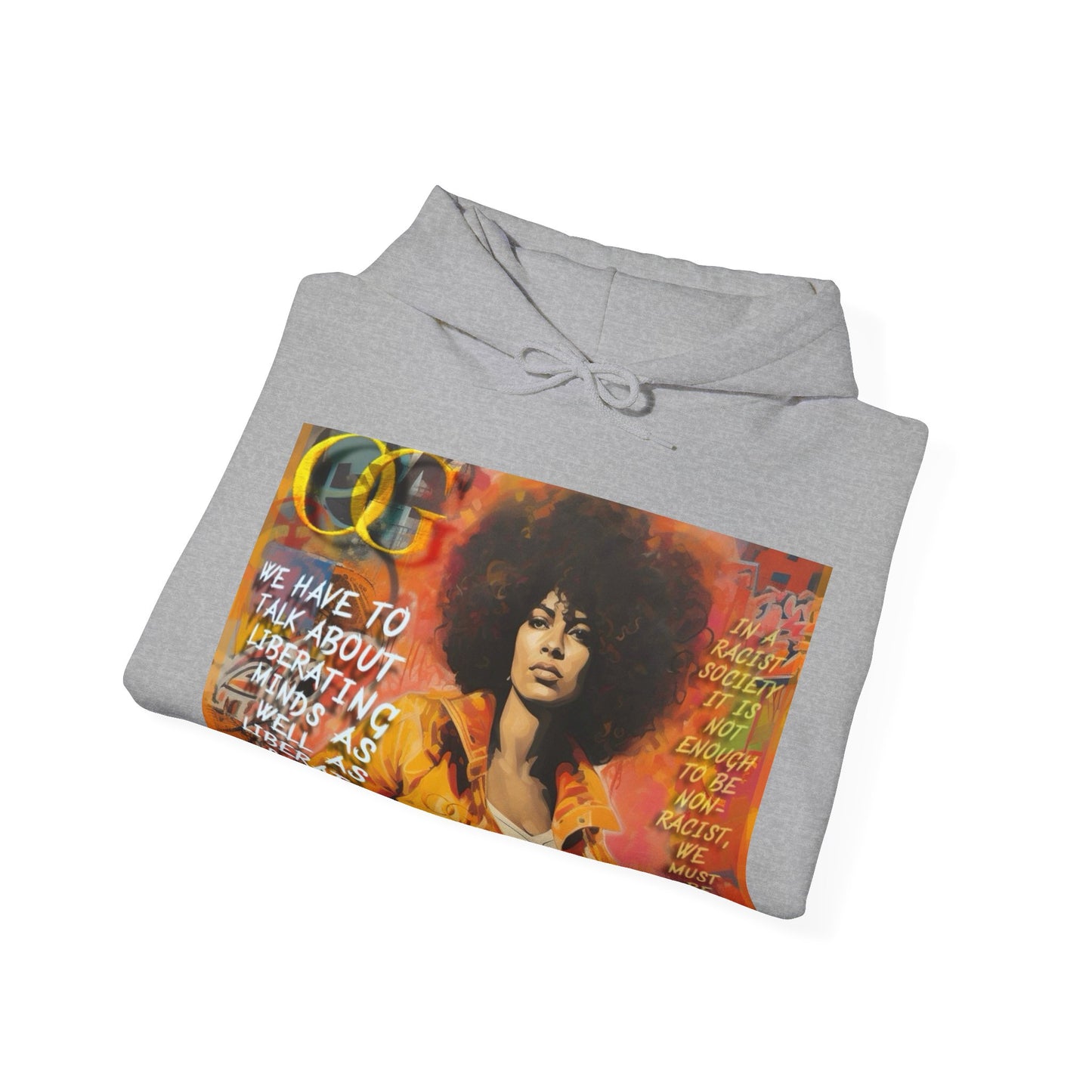 Angela Davis inspired graffiti OG Hoodie