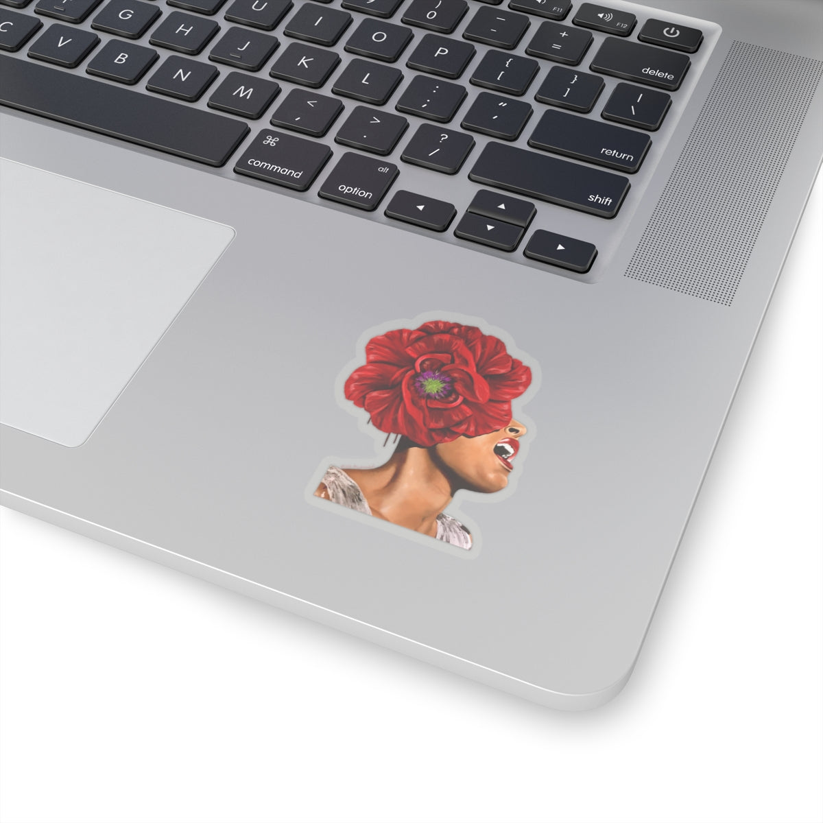 Billie Holiday originally painted by Lola Buckwald Kiss-Cut Stickers