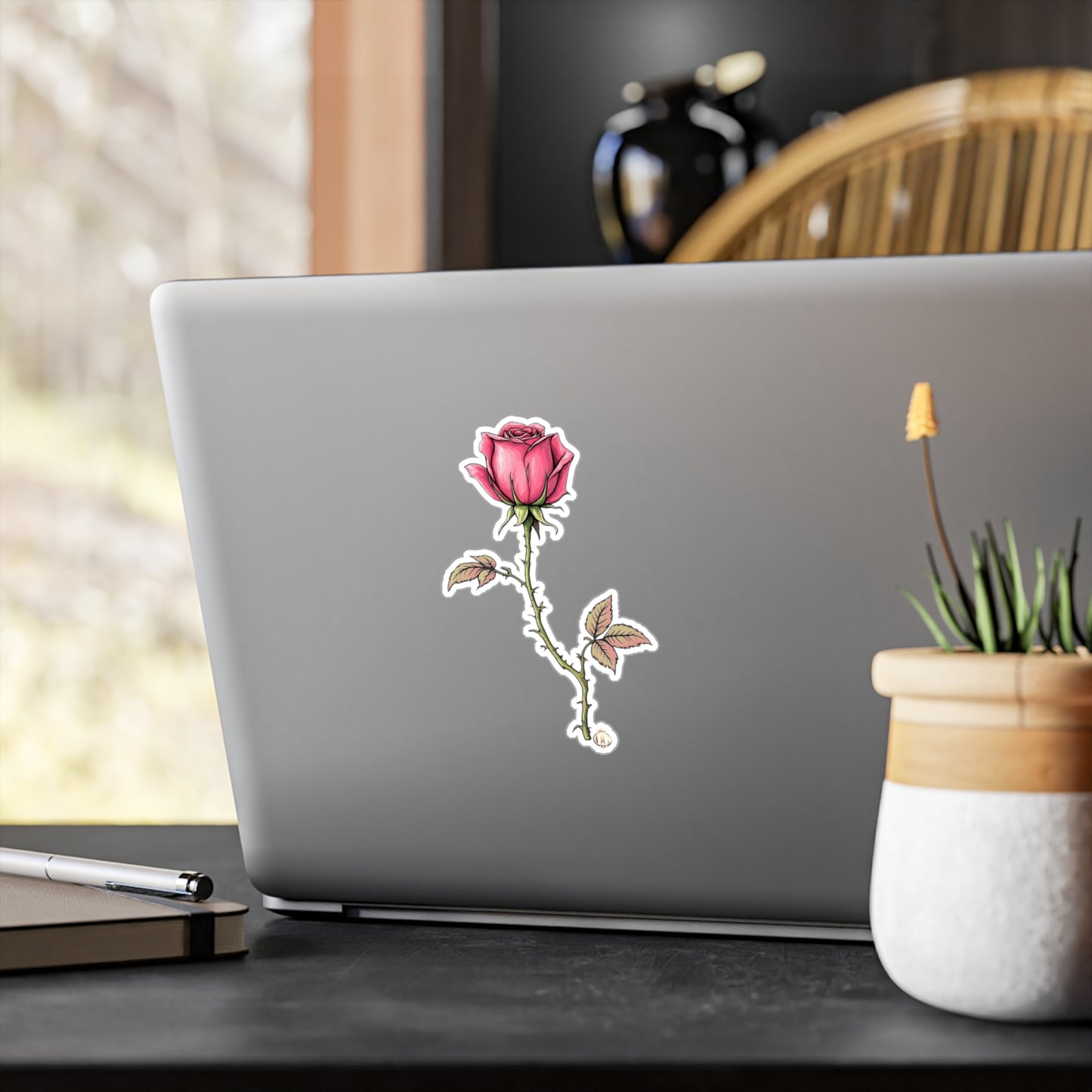 He loves me, he loves me not OG Rose Kiss-Cut Vinyl sticker