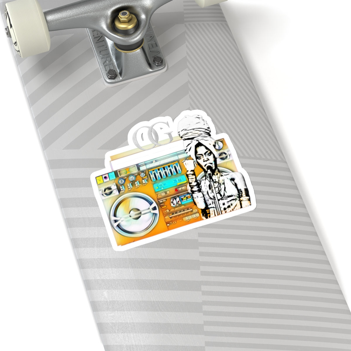 Badu’s Boom Box Kiss-Cut Stickers