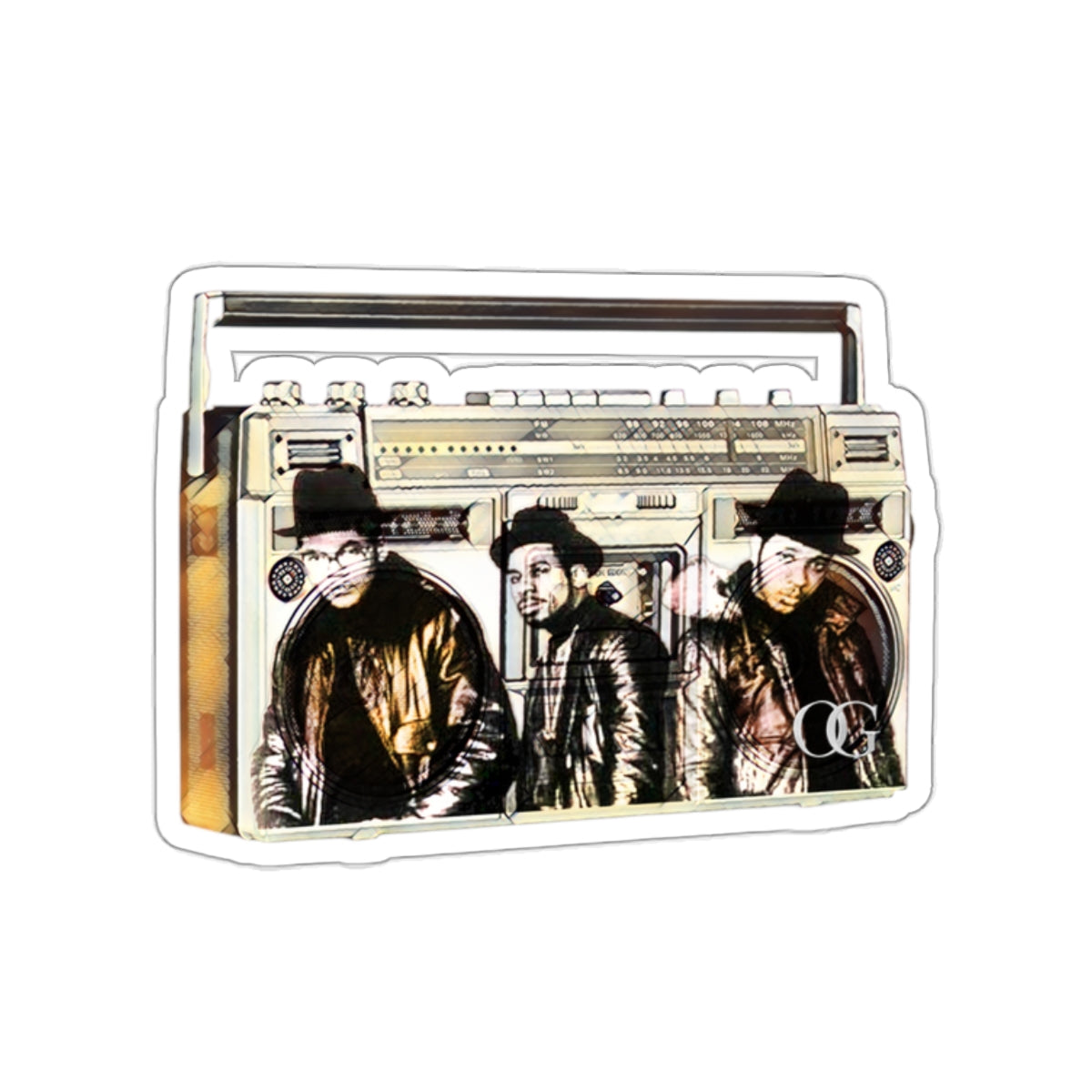 Run DMC’s Boom Box Kiss-Cut Stickers