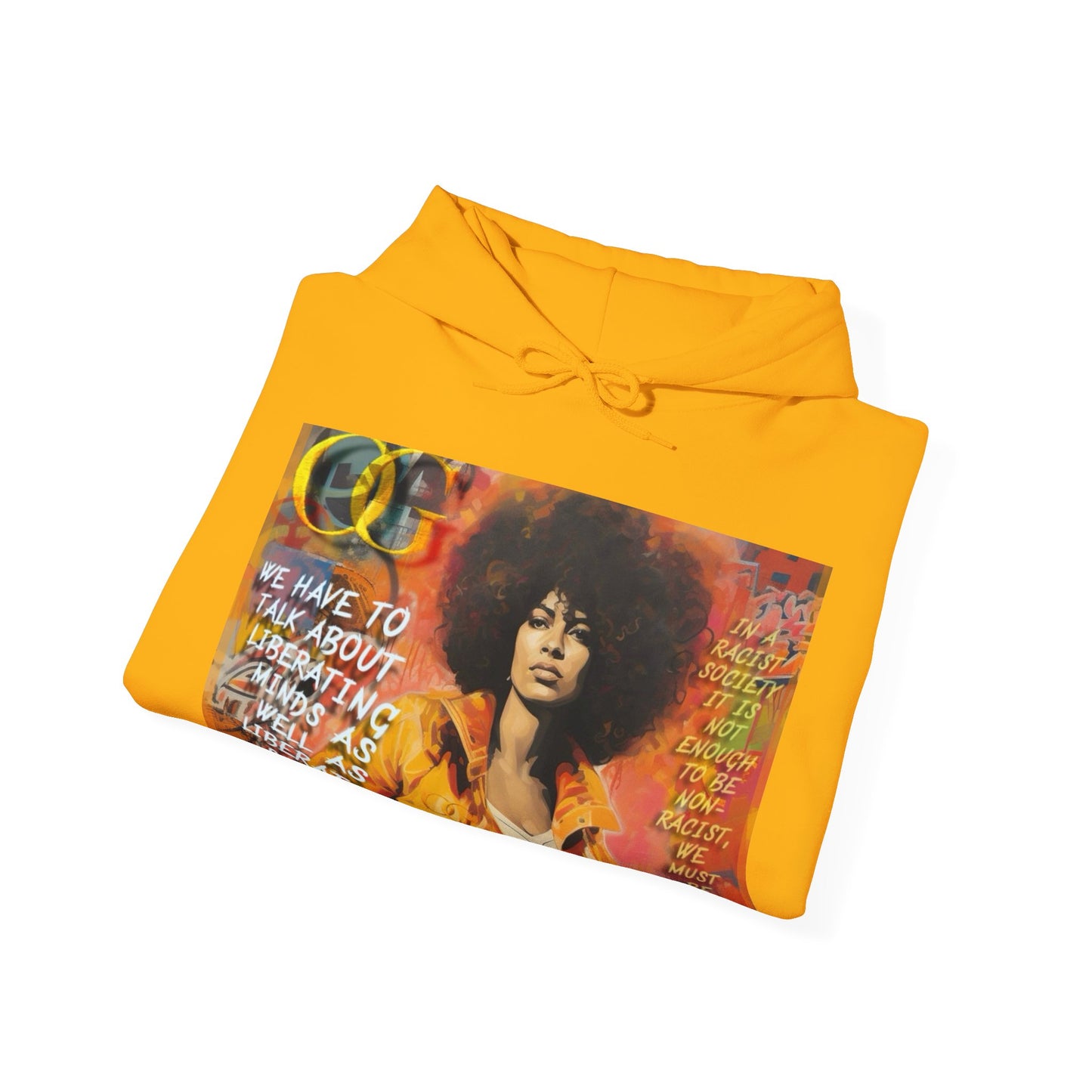 Angela Davis inspired graffiti OG Hoodie