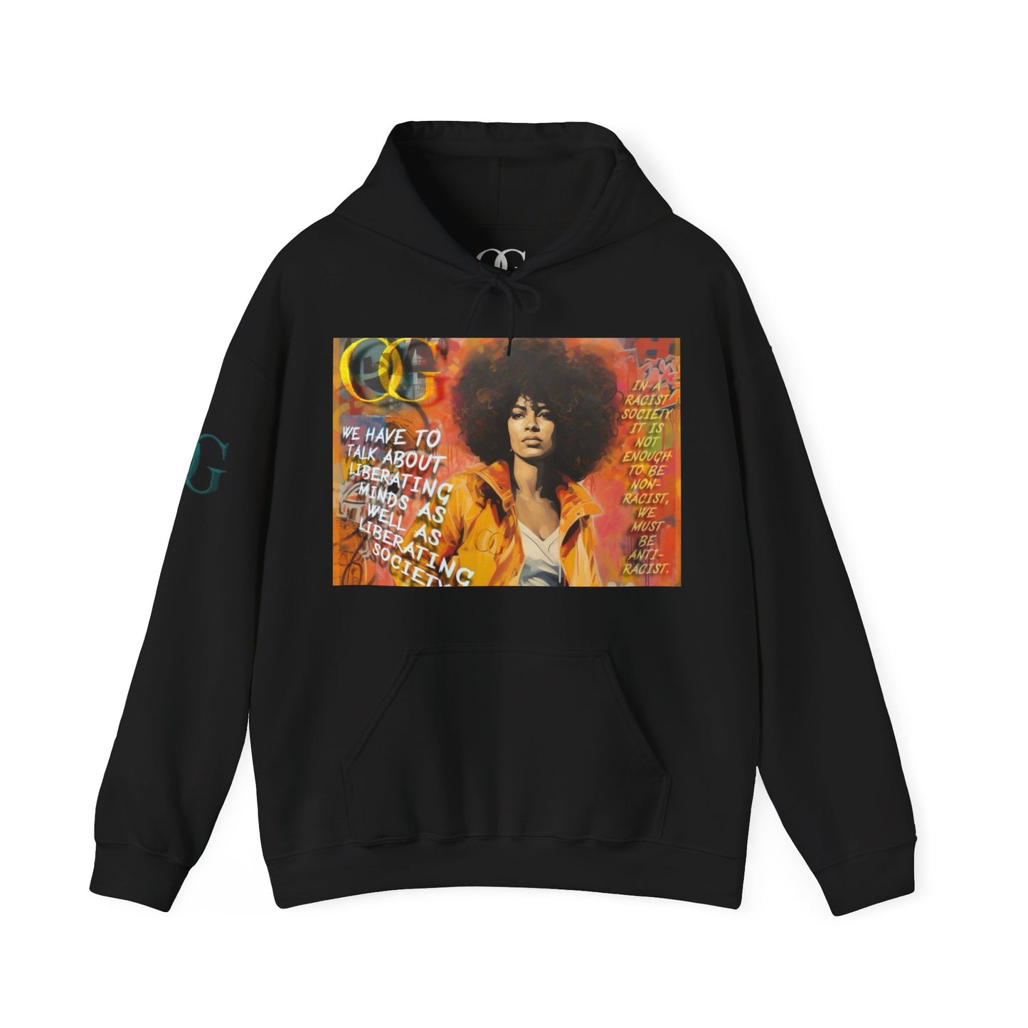 Angela Davis inspired graffiti OG Hoodie
