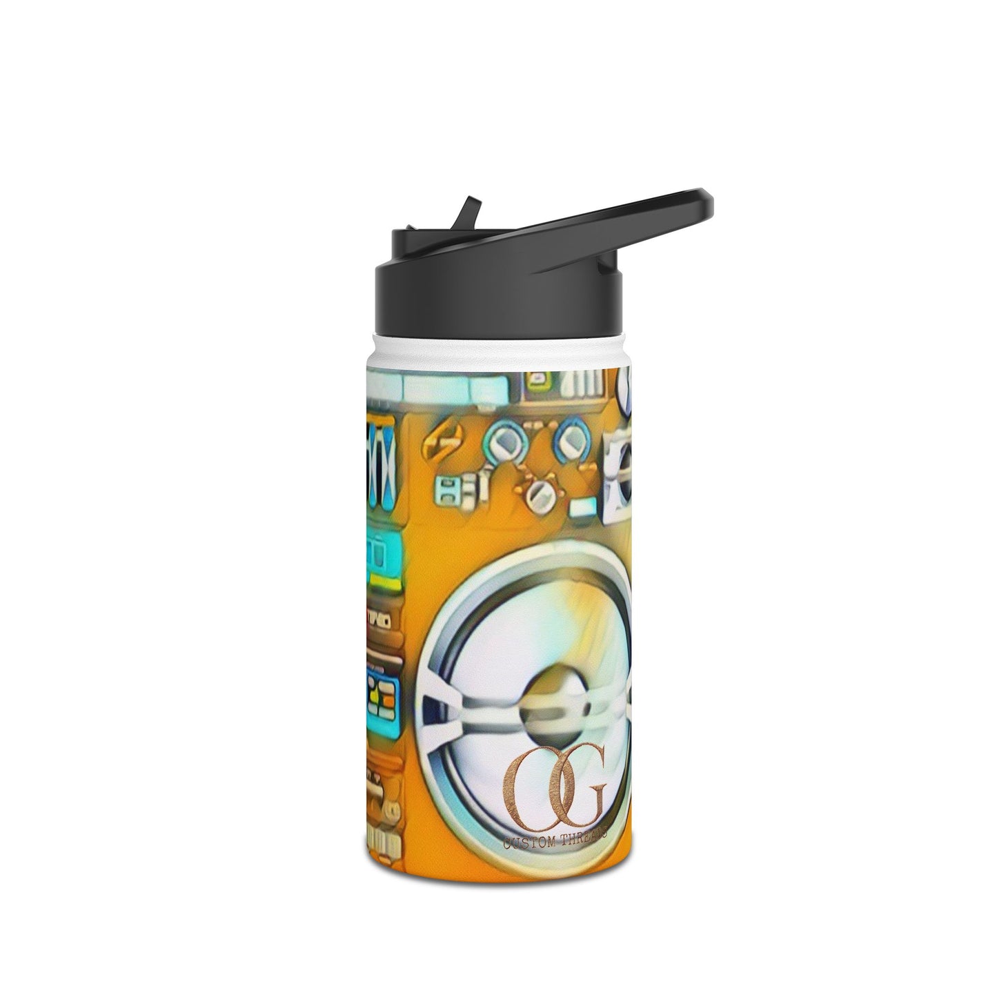 Nipsey Hussle original painting by Lola on OG Stainless Steel Water Bottle, Standard Lid