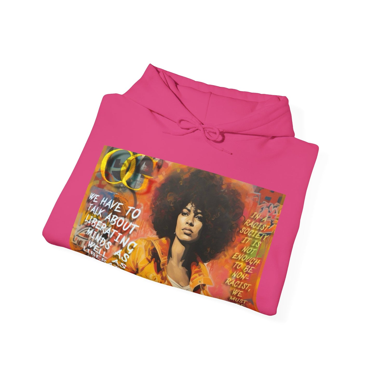 Angela Davis inspired graffiti OG Hoodie