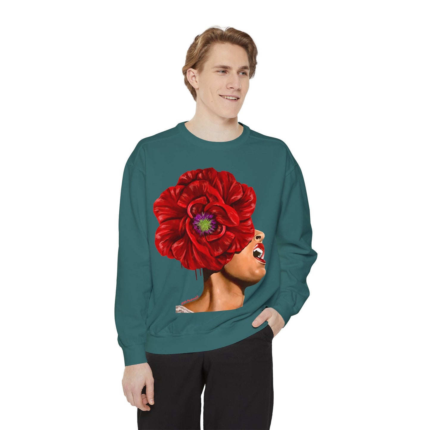 Billie Holiday painted by Lola Buckwald OG Sweatshirt