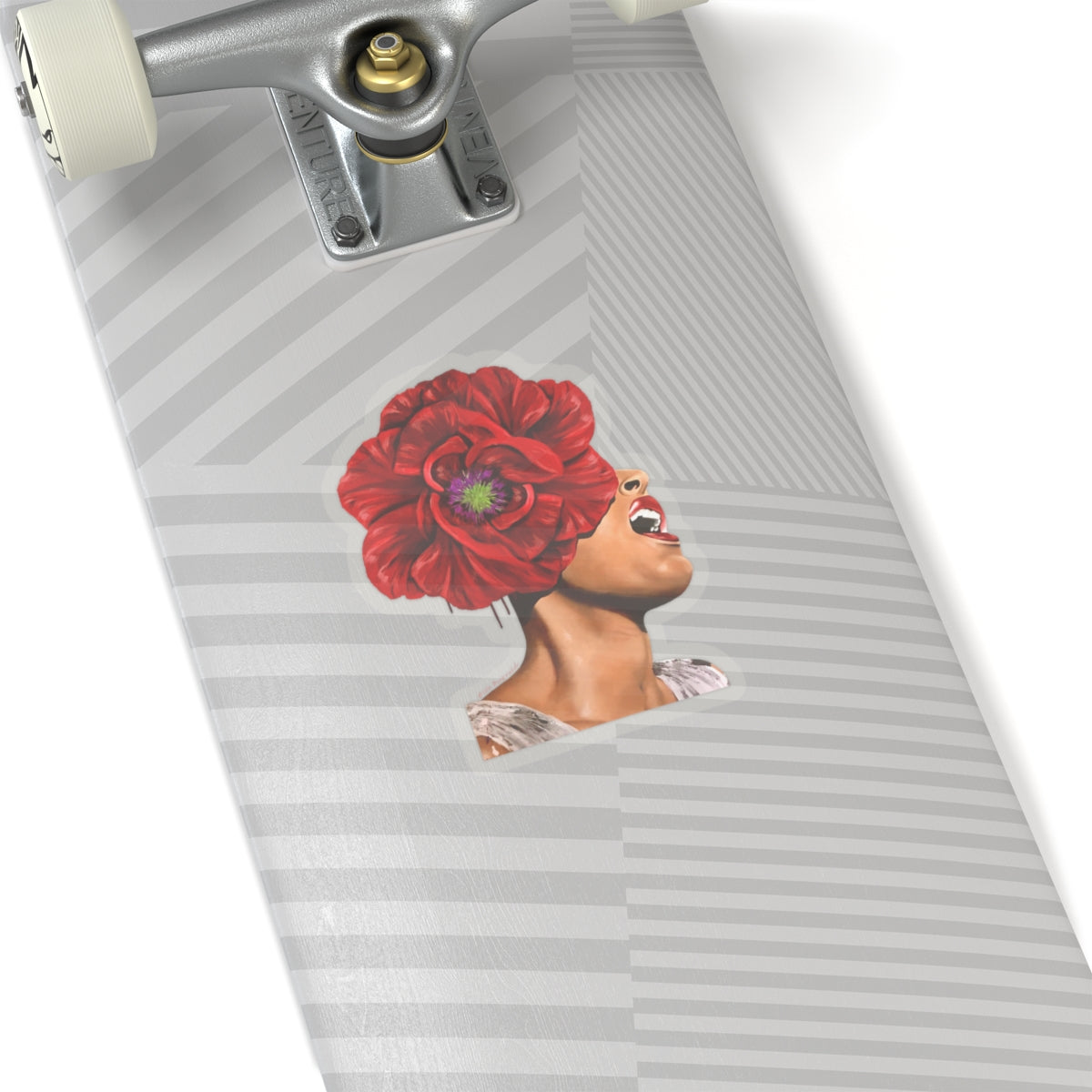 Billie Holiday originally painted by Lola Buckwald Kiss-Cut Stickers