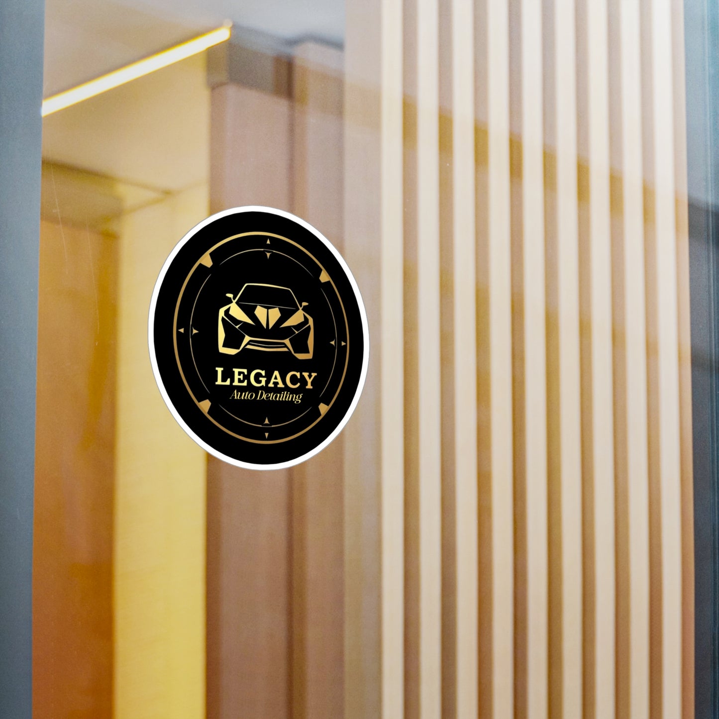 Logo stickers for Legacy Detailing