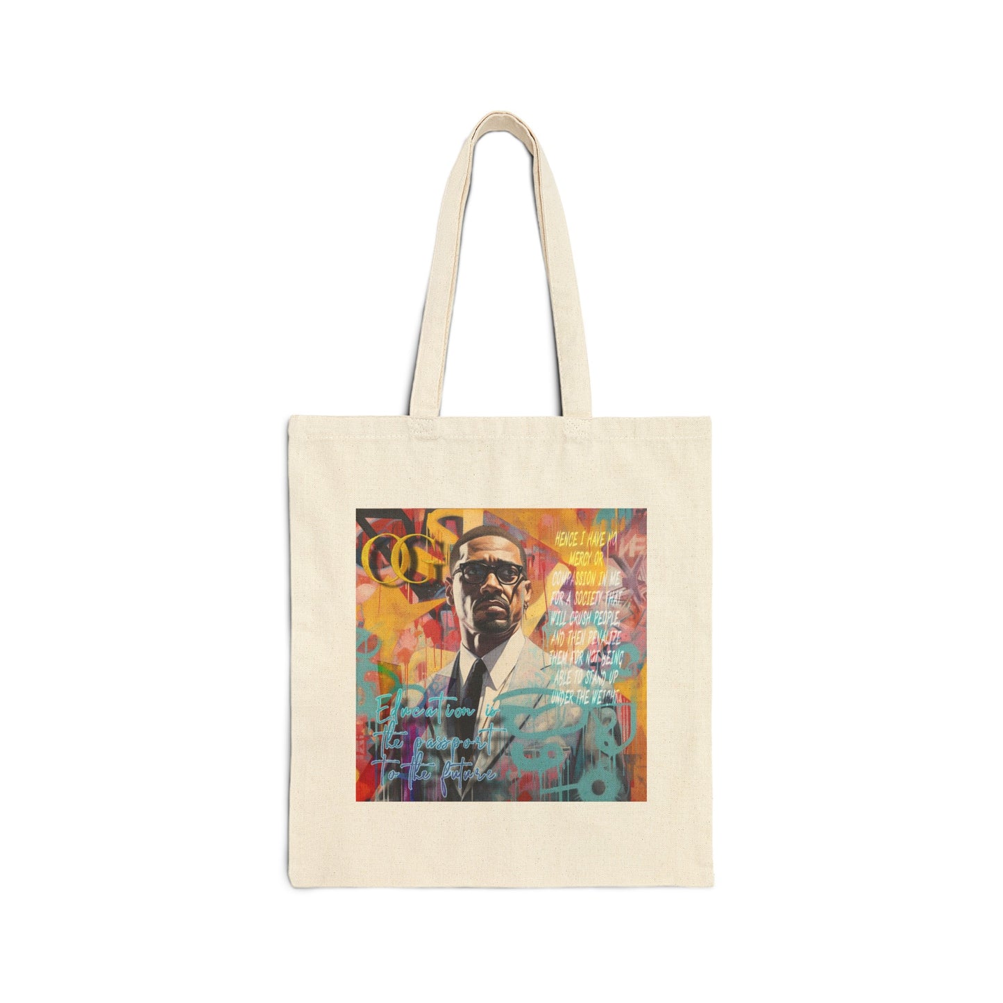 Malcolm X inspired quote tote