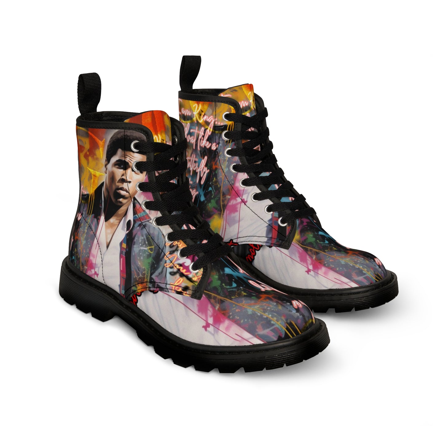 Men's Canvas Boots: Muhammad Ali