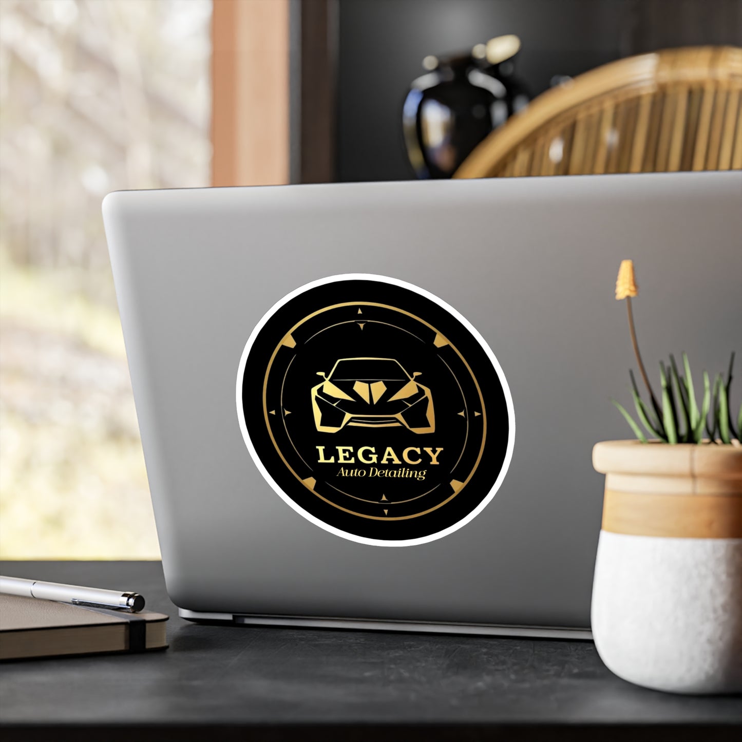 Logo stickers for Legacy Detailing