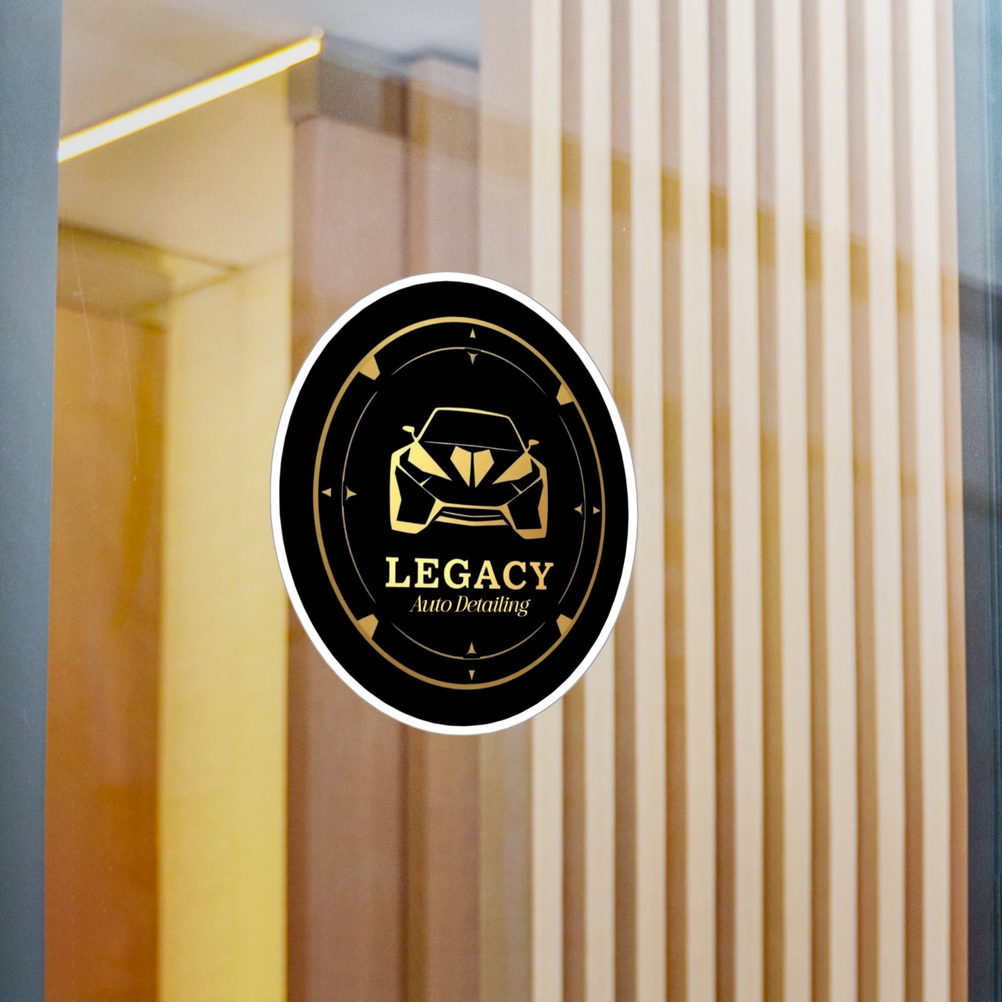Logo stickers for Legacy Detailing