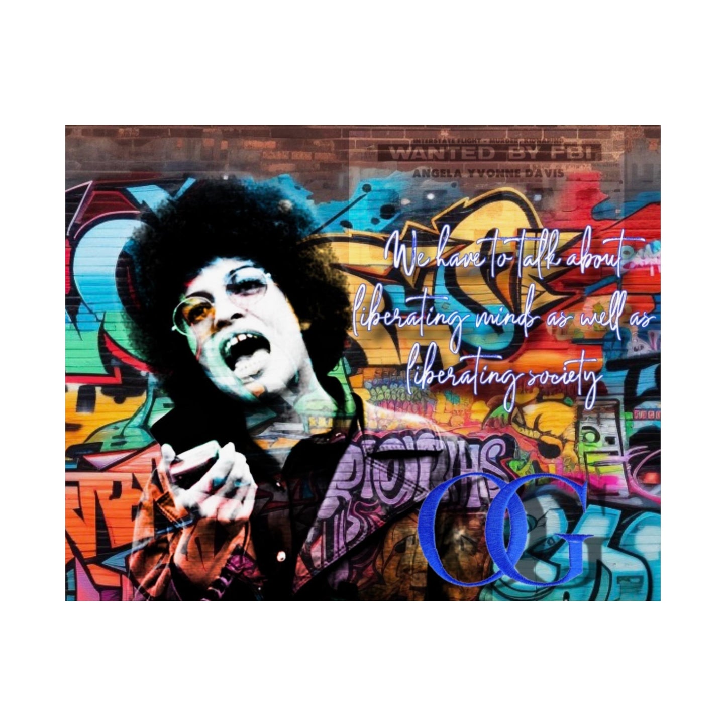 Angela Davis inspired Graffiti OG Poster