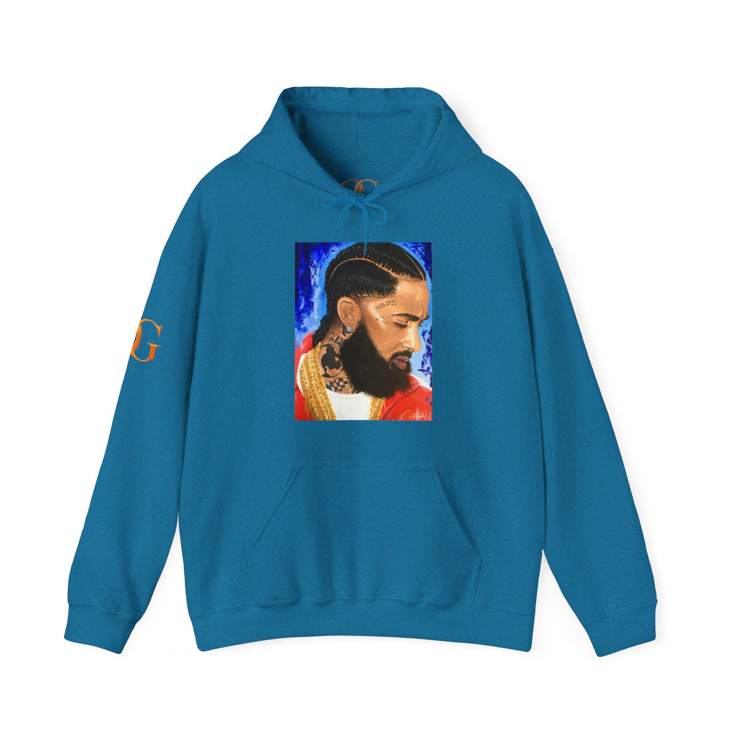 Original Painting of Nipsey Hussle by Lola Buckwal, OG Hoodie