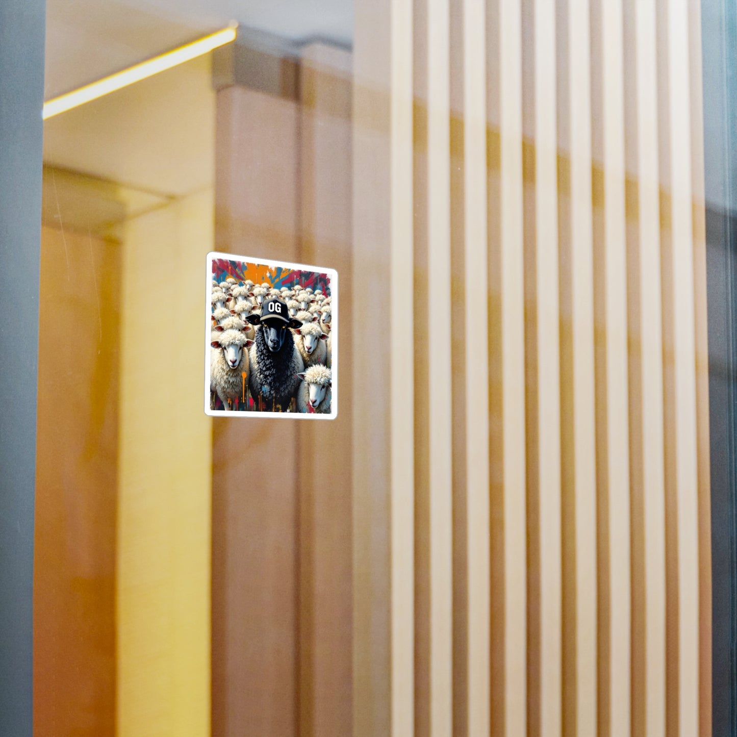 OG Black Sheep Sticker , Home Decor, Unique Gifts for Animal Lovers