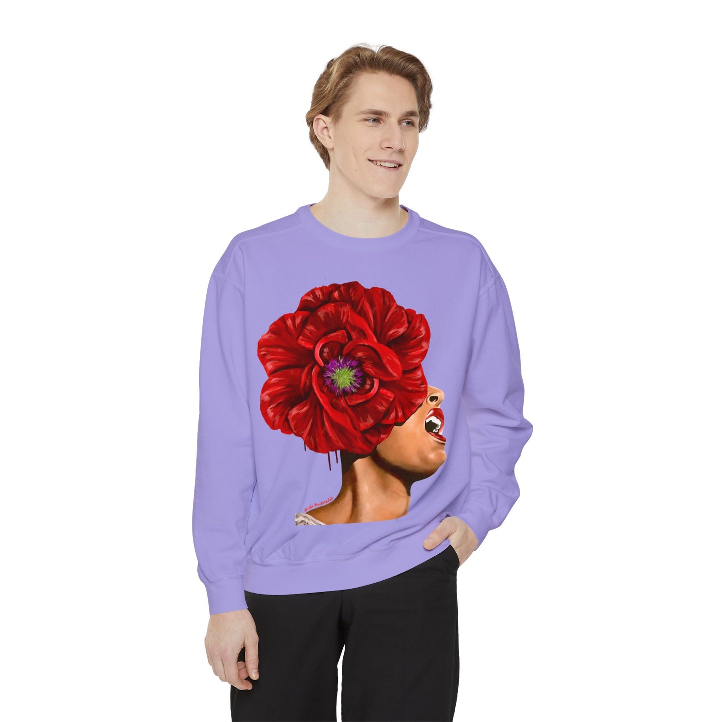 Billie Holiday painted by Lola Buckwald OG Sweatshirt