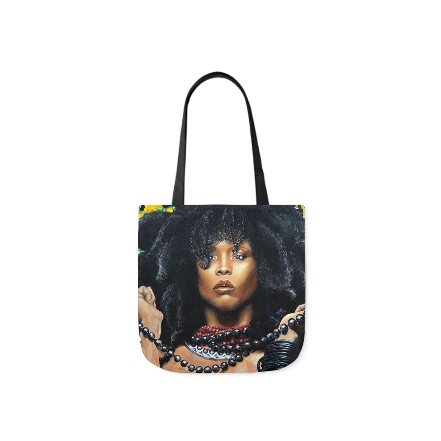 Erykah Badu painted by Lola Buckwald/ OG Tote Bag with 5-Color Straps