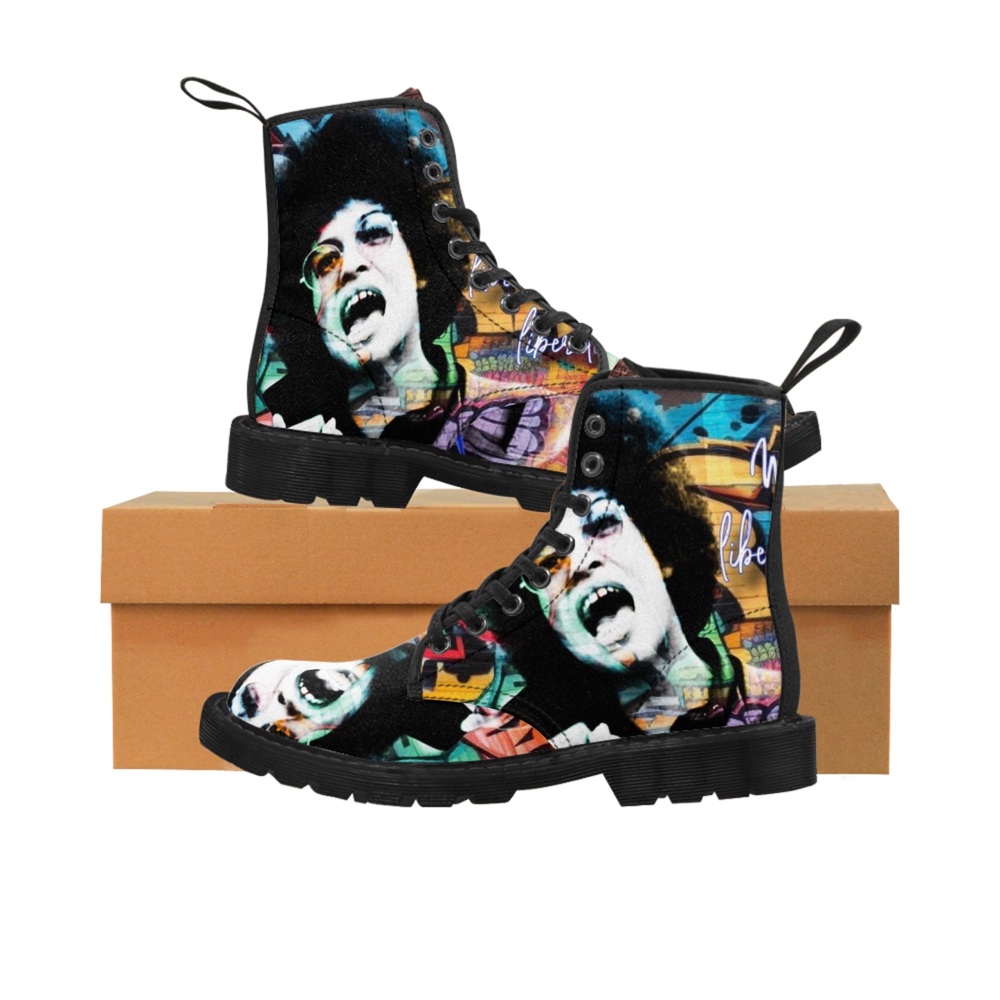 Women's Canvas Boots: Angela Davis