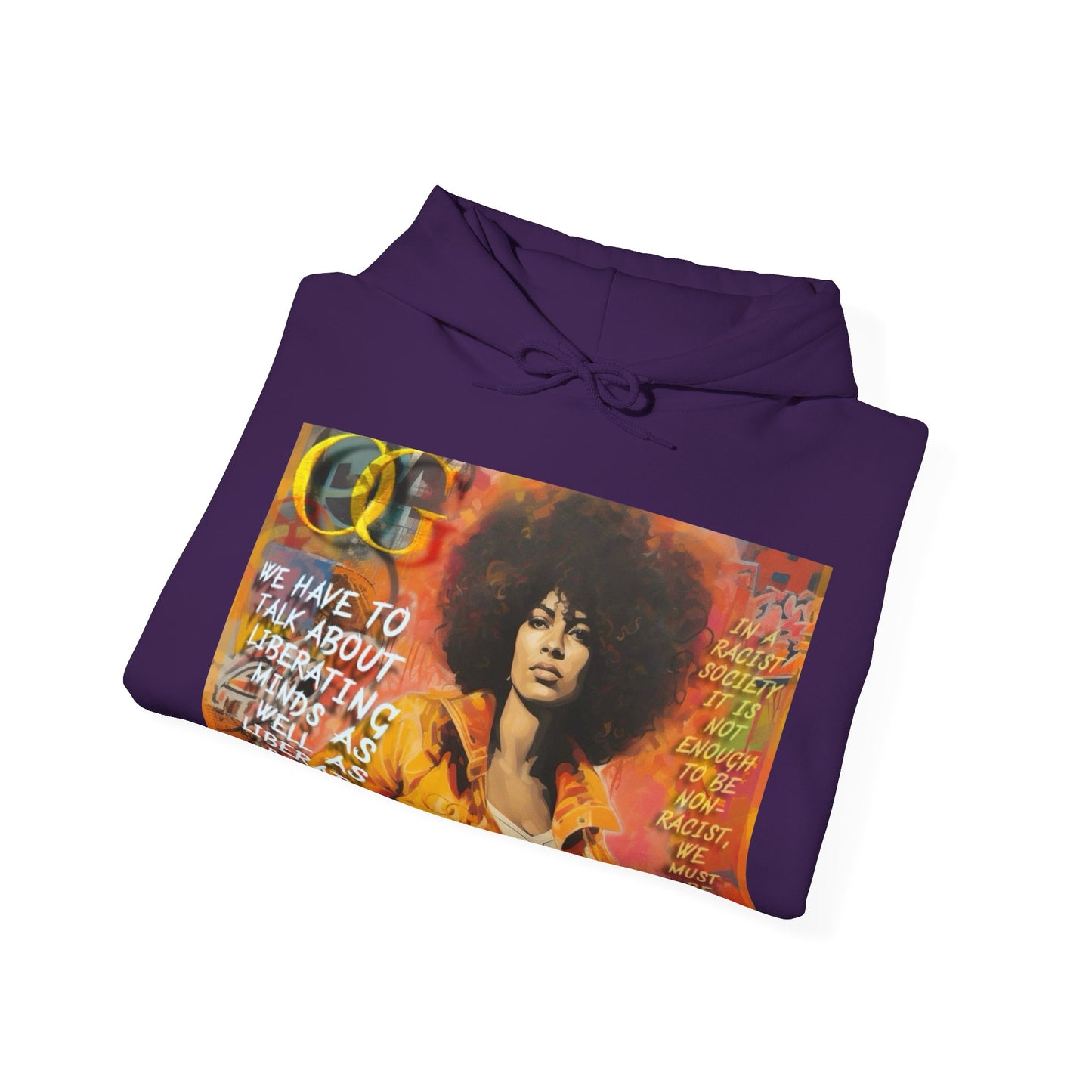 Angela Davis inspired graffiti OG Hoodie