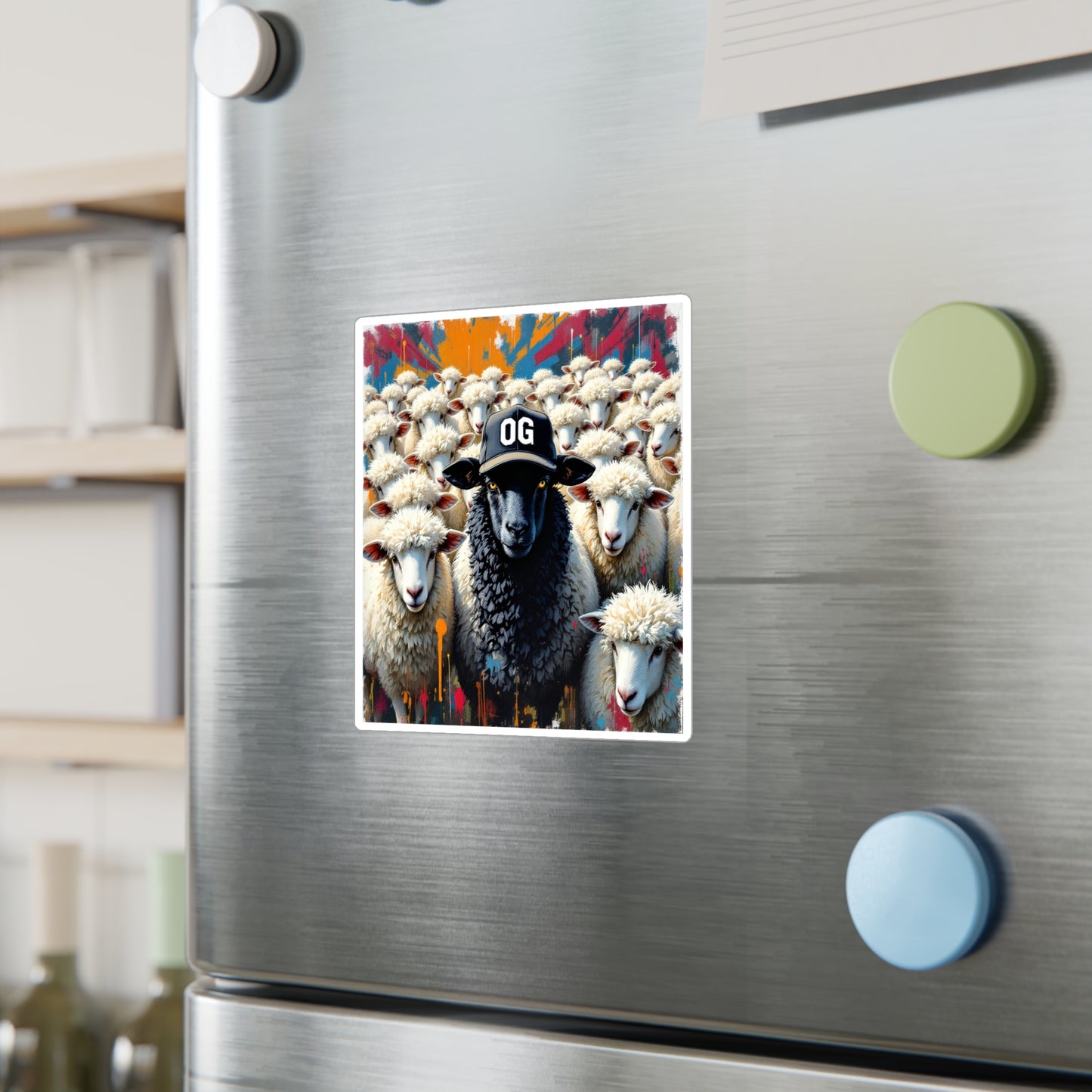 OG Black Sheep Sticker , Home Decor, Unique Gifts for Animal Lovers