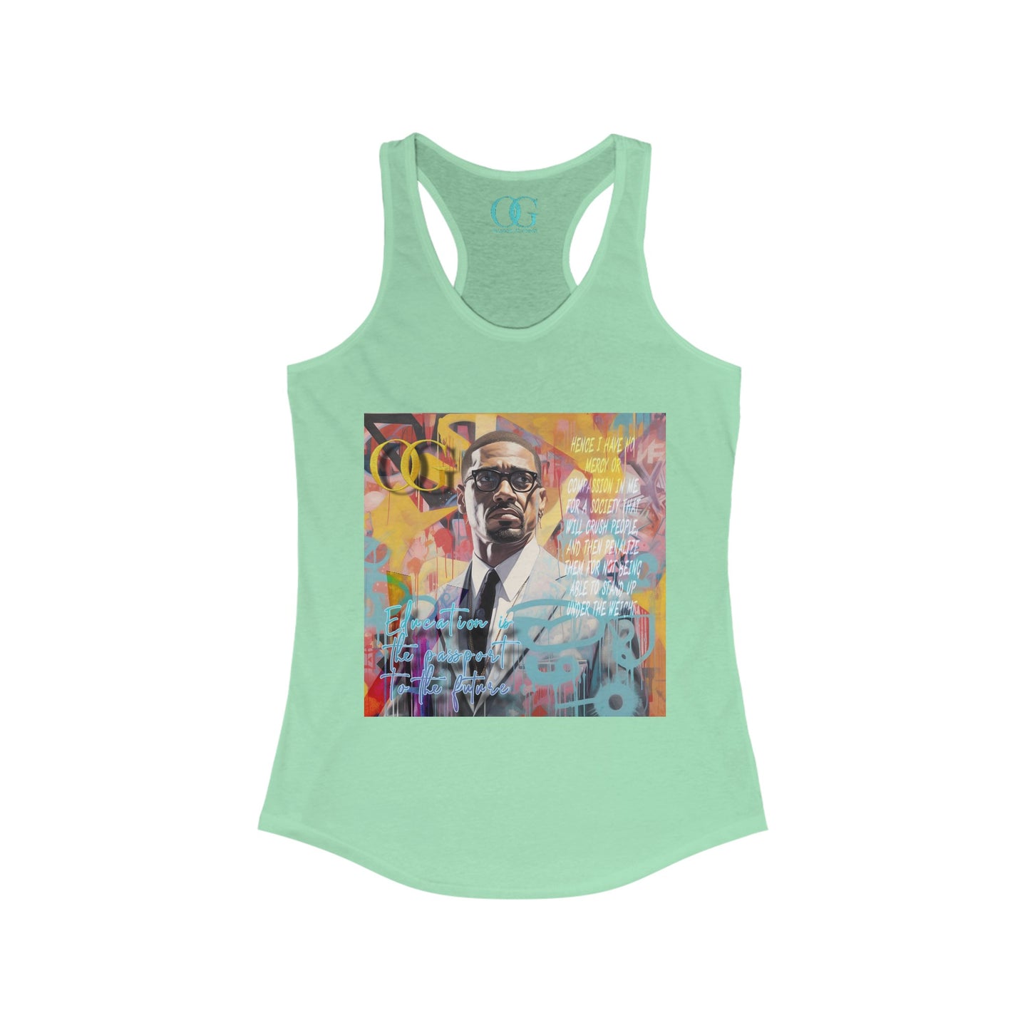 Malcolm X inspired graphic OG tank