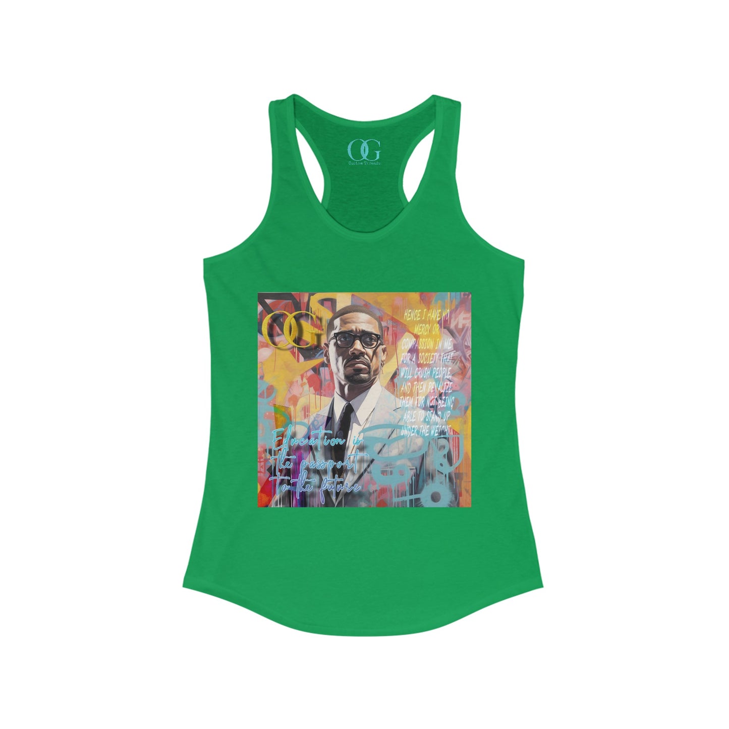 Malcolm X inspired graphic OG tank