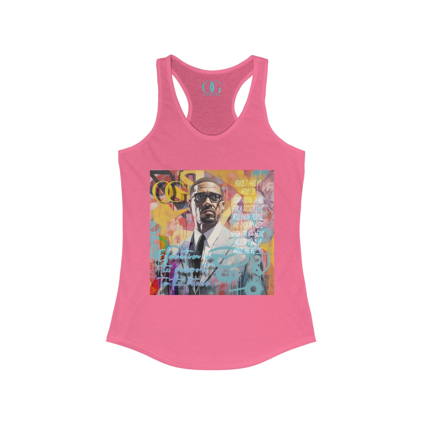 Malcolm X inspired graphic OG tank