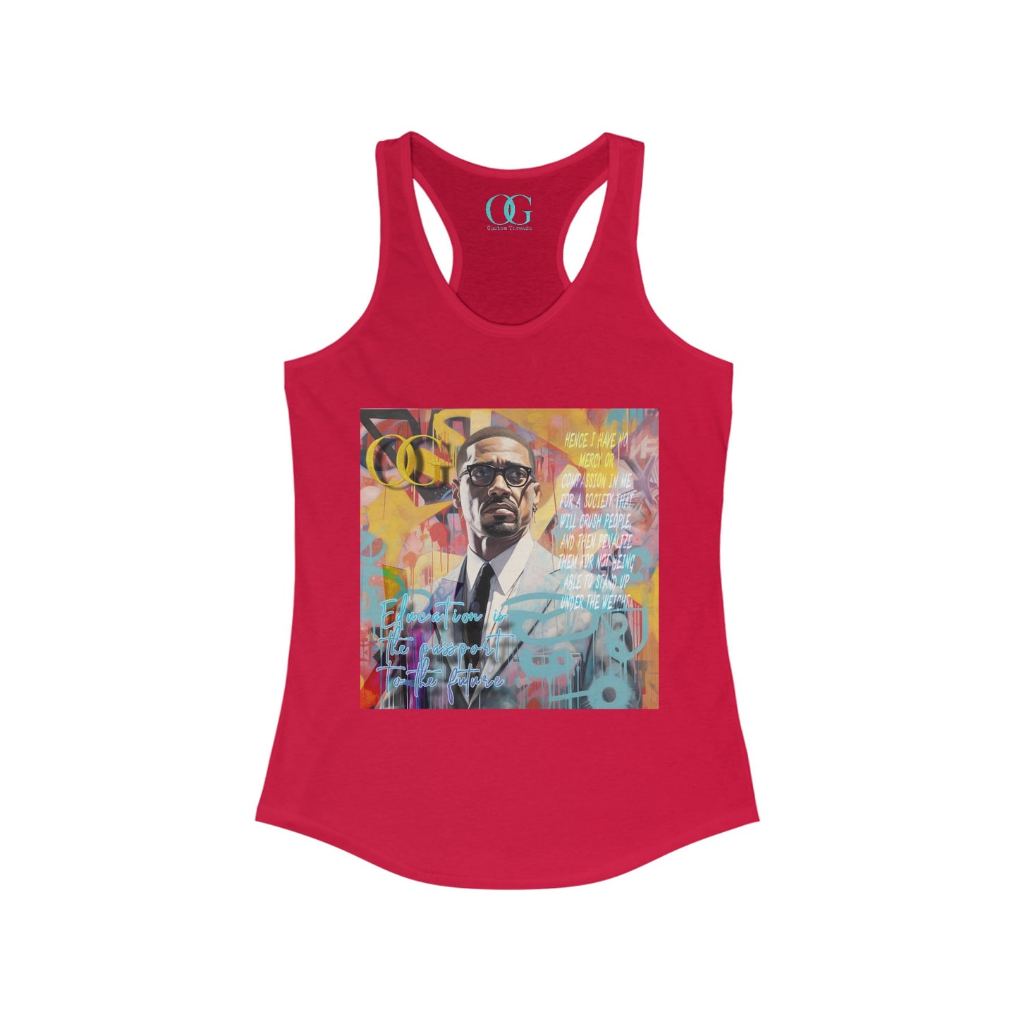 Malcolm X inspired graphic OG tank