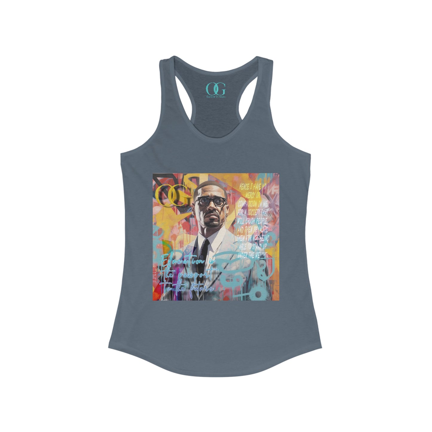 Malcolm X inspired graphic OG tank
