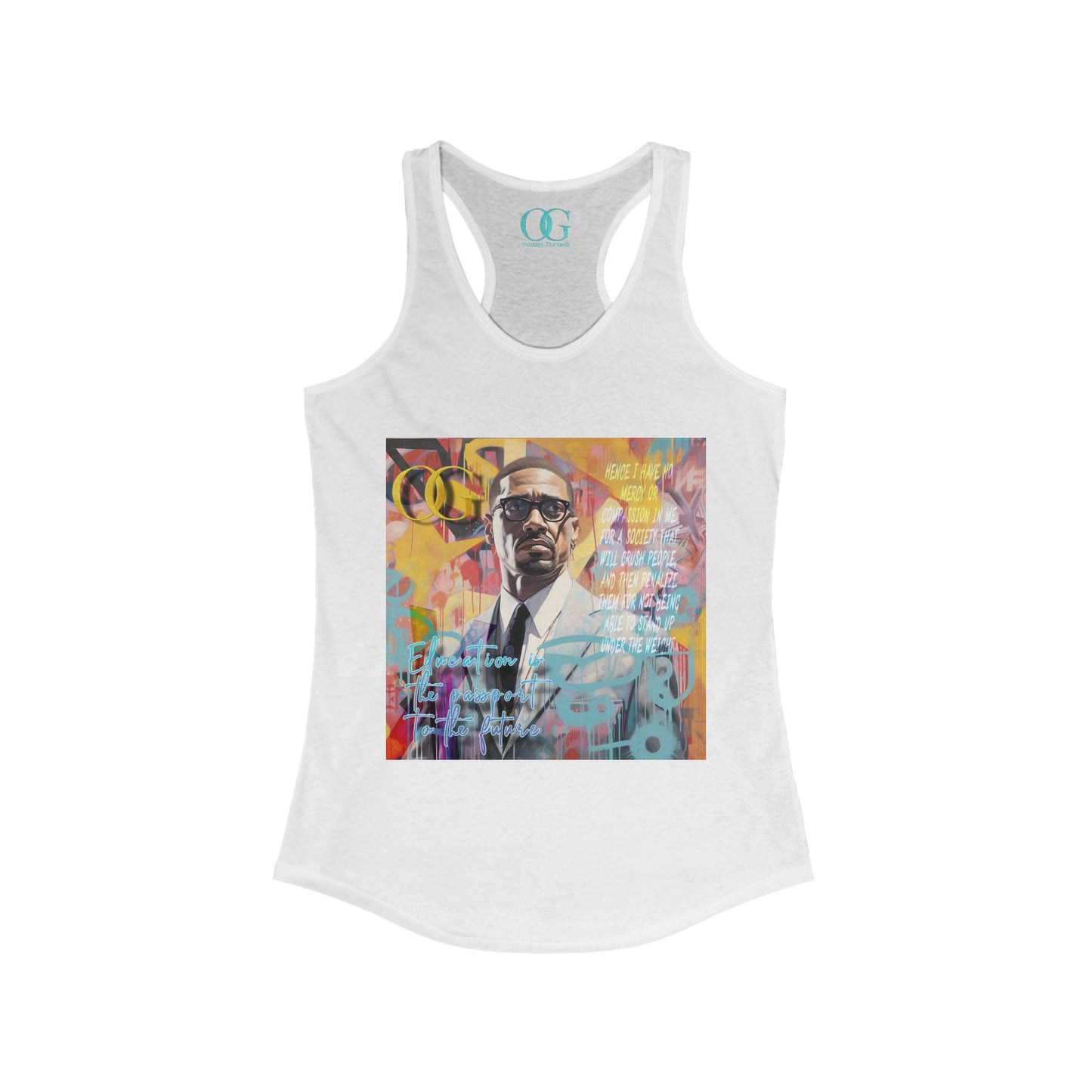 Malcolm X inspired graphic OG tank