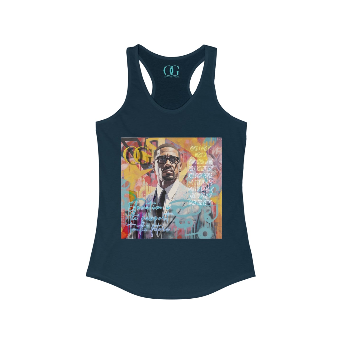 Malcolm X inspired graphic OG tank