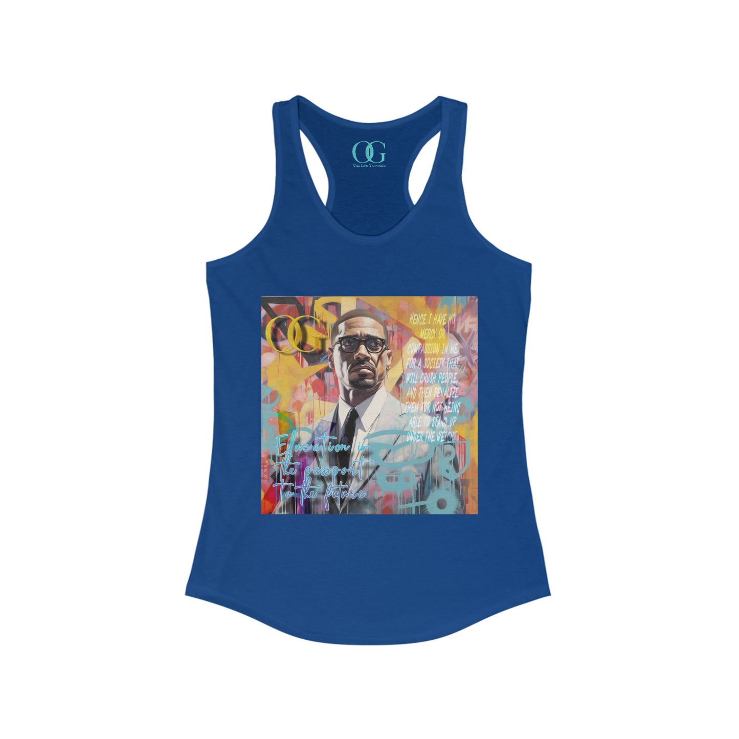 Malcolm X inspired graphic OG tank
