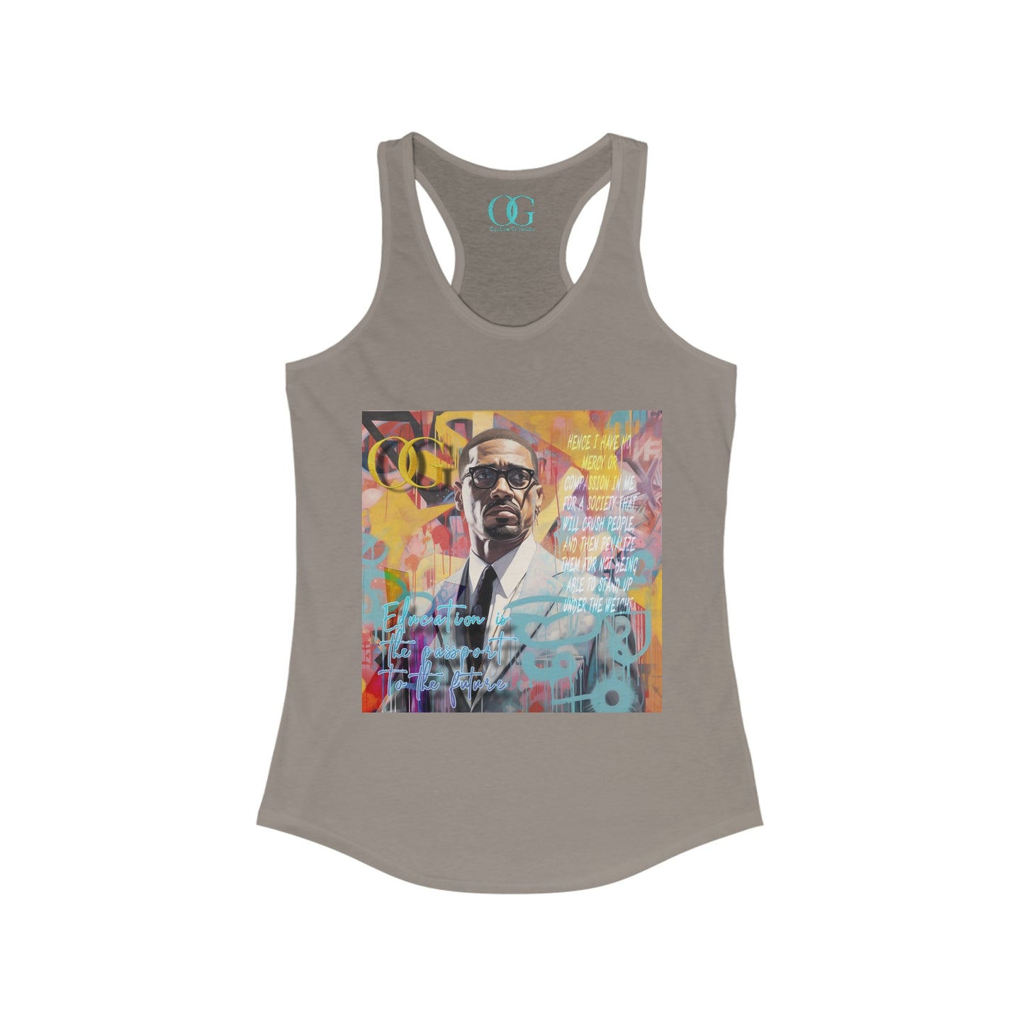Malcolm X inspired graphic OG tank