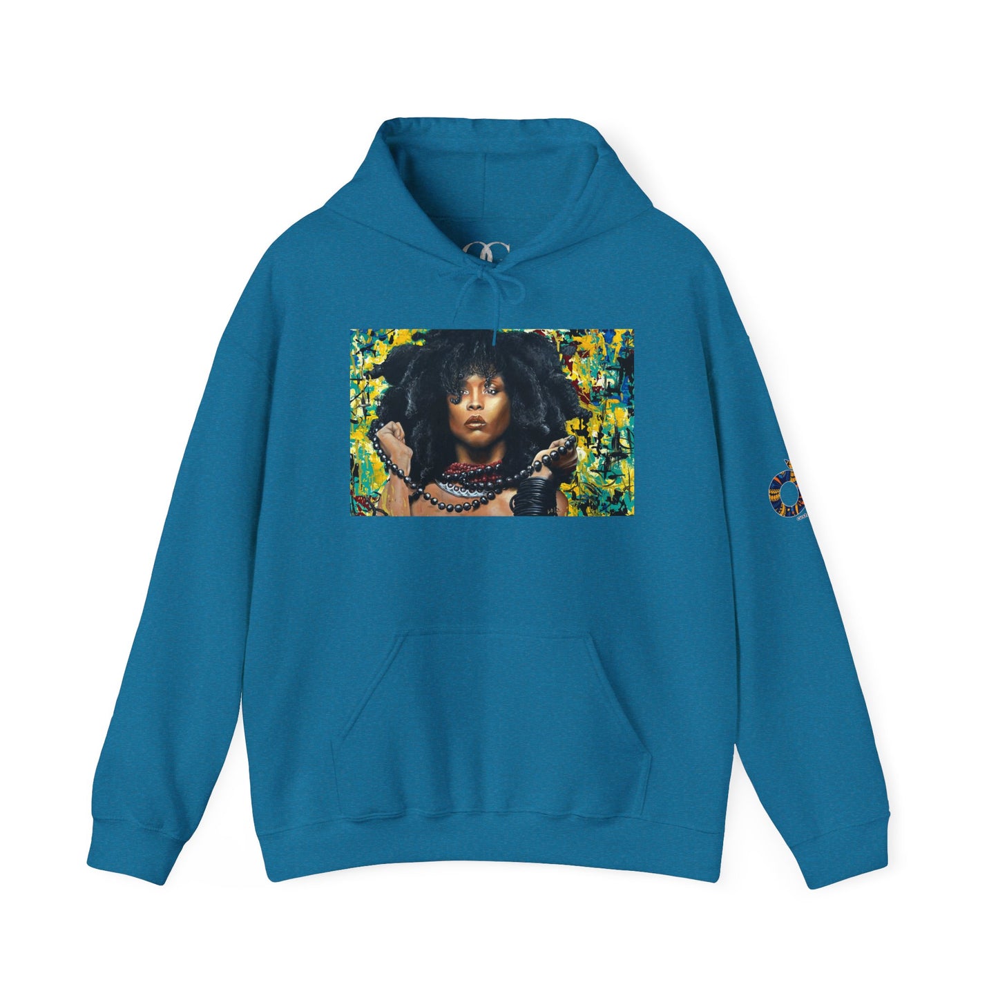 Erykah Badu painted by Lola Buckwald, OG hoodie