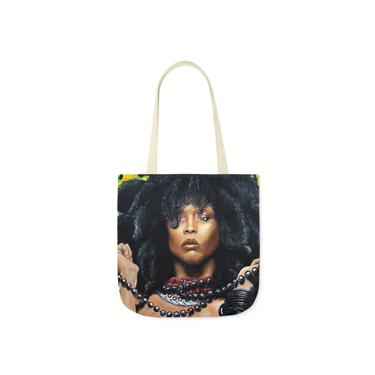 Erykah Badu painted by Lola Buckwald/ OG Tote Bag with 5-Color Straps