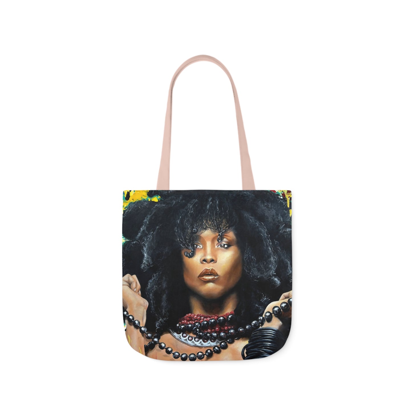 Erykah Badu painted by Lola Buckwald/ OG Tote Bag with 5-Color Straps