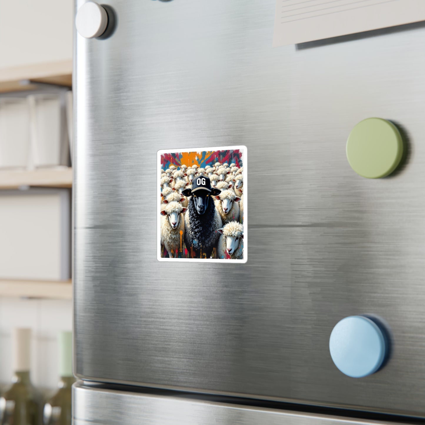 OG Black Sheep Sticker , Home Decor, Unique Gifts for Animal Lovers