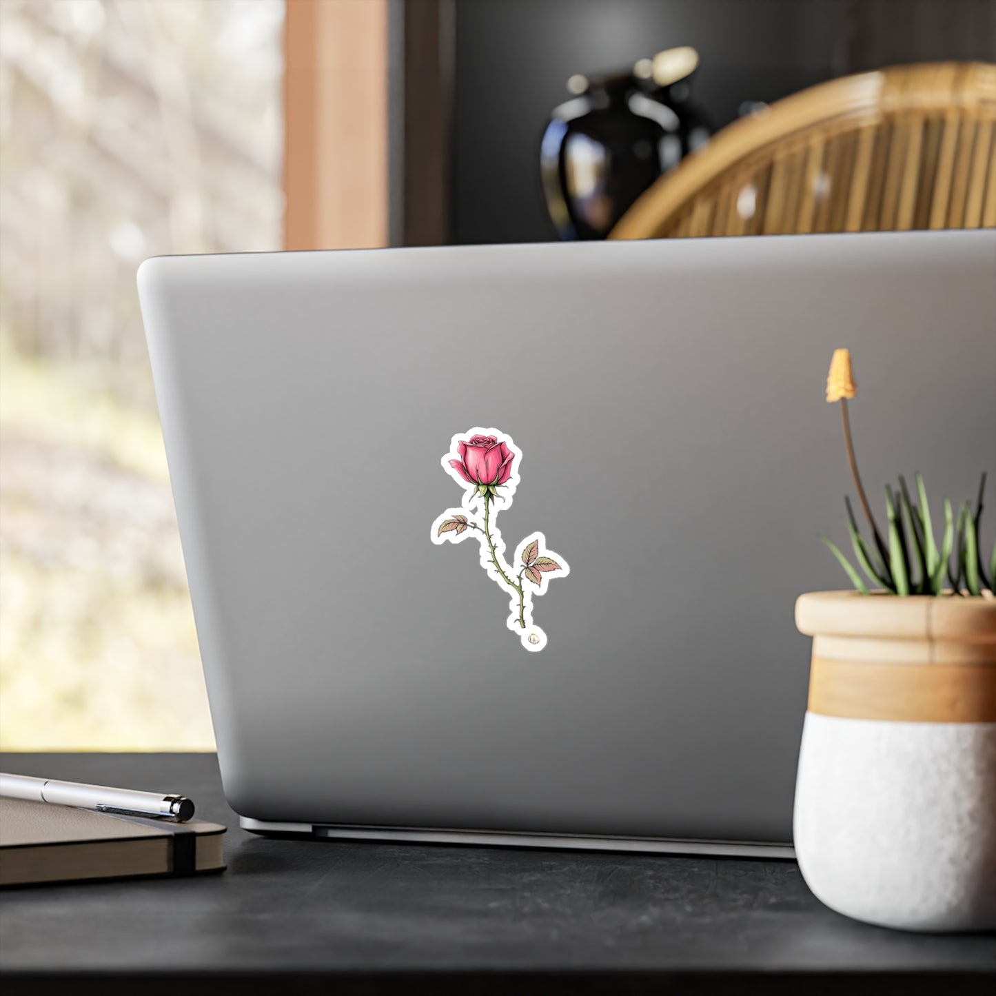 He loves me, he loves me not OG Rose Kiss-Cut Vinyl sticker