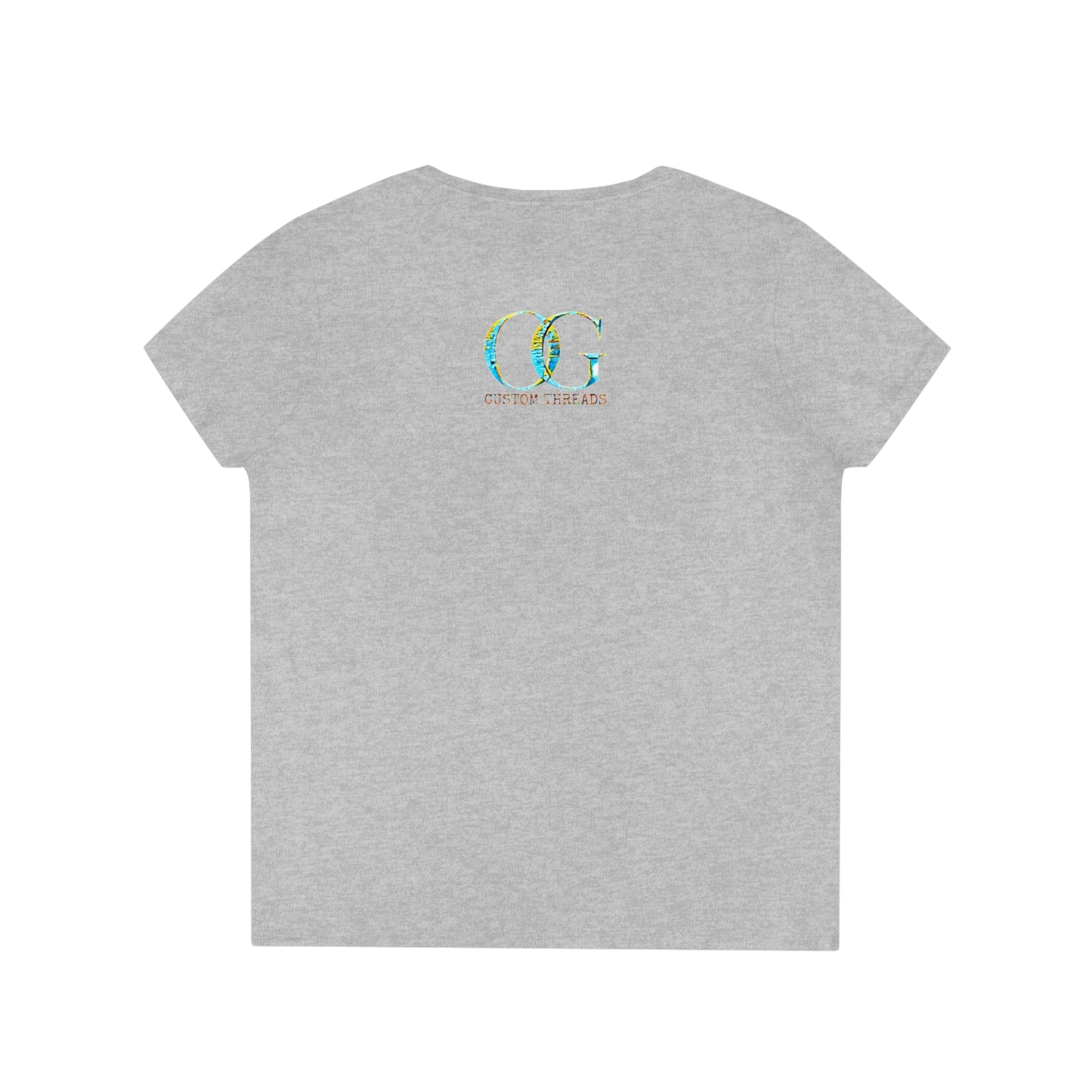Angela Davis inspired graffiti V-Neck OG T-Shirt