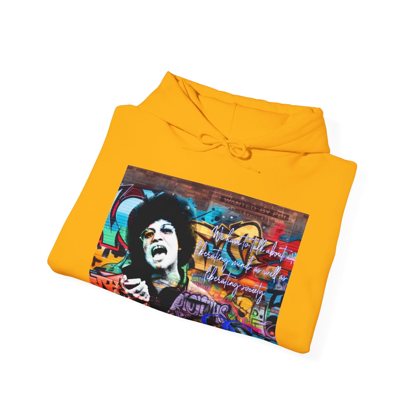 Angela Davis inspired Blu Graffiti OG hoodie