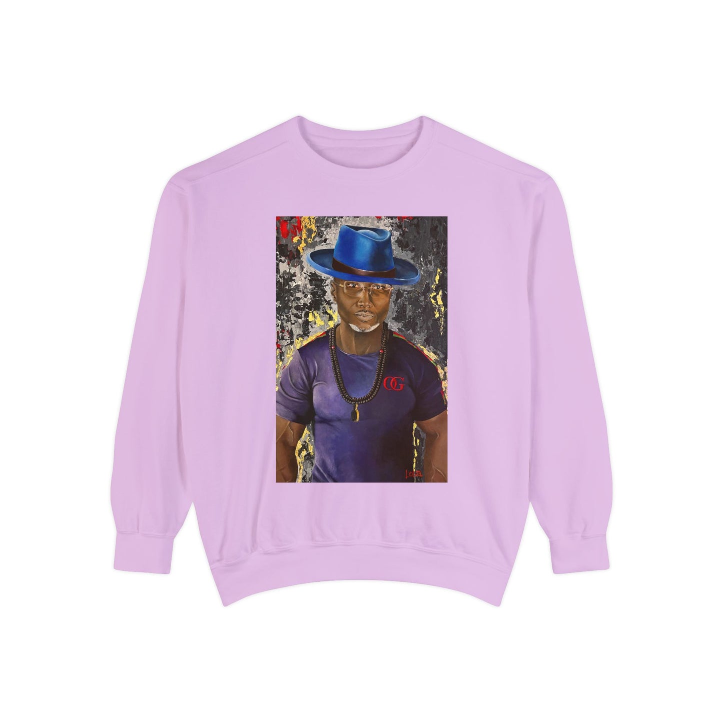 OG painted portrait by Lola Buckwald OG Sweatshirt