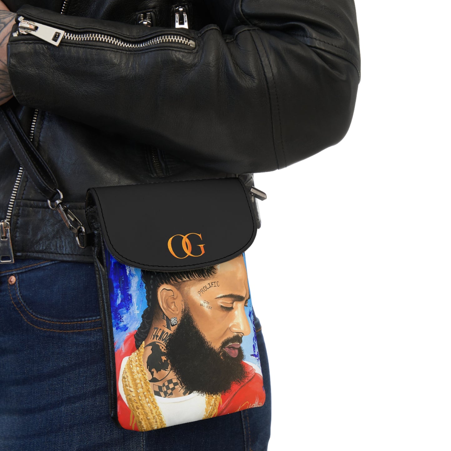 original painting of Nipsey Hustle by Lola Buckwald