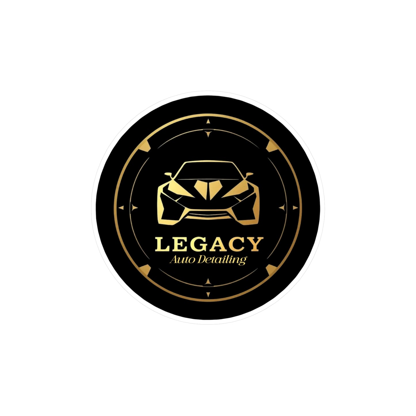 Logo stickers for Legacy Detailing