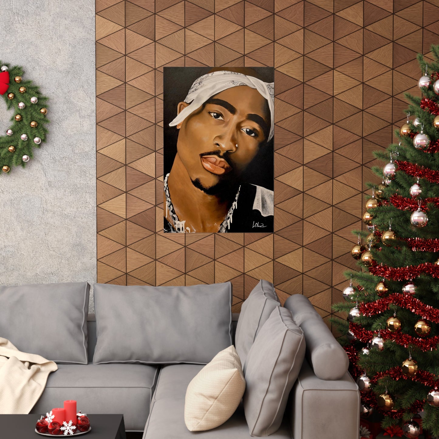 2 PAC print of original painting by Lola Buckwald