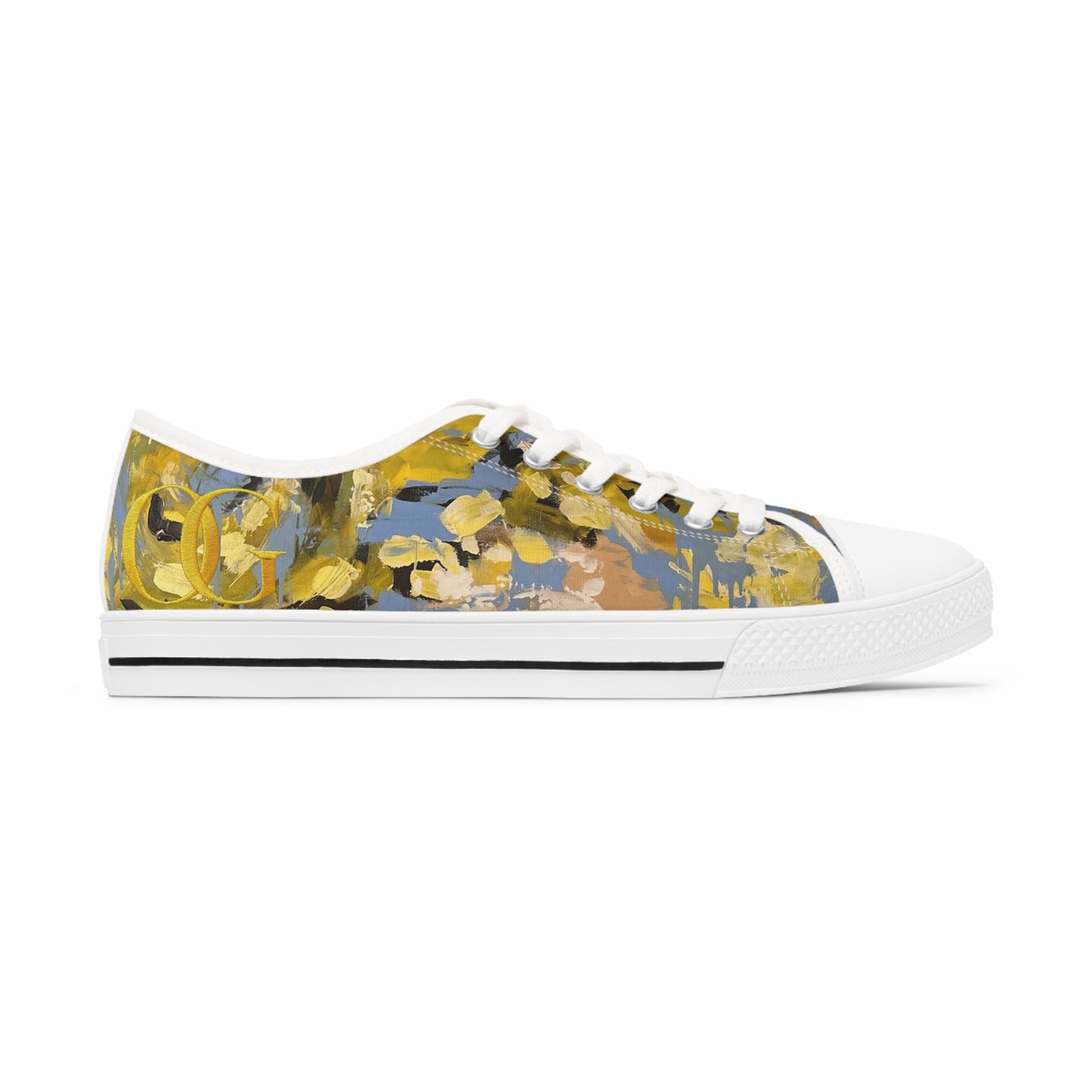 “Stare into my Soul” Women's Low Top OG Sneakers: Original Painting of “Stare into my Soul” by Lola Buckwald